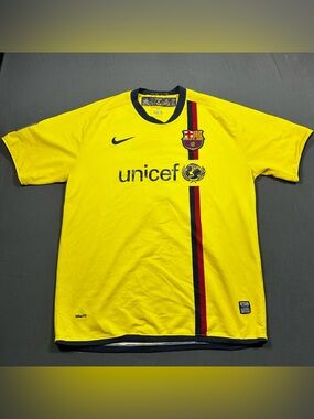 FC Barcelona 2008/2009 Away Jersey Football Shirt Vintage Size XL